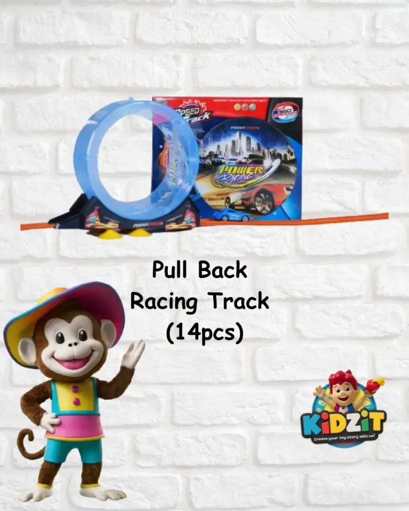 Pull Back Racing Track - 14 pcs