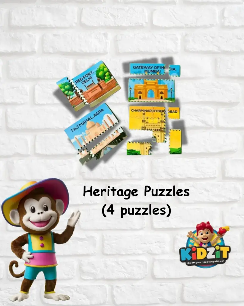 Indian Heritage Puzzles - Pack of 4 Monuments